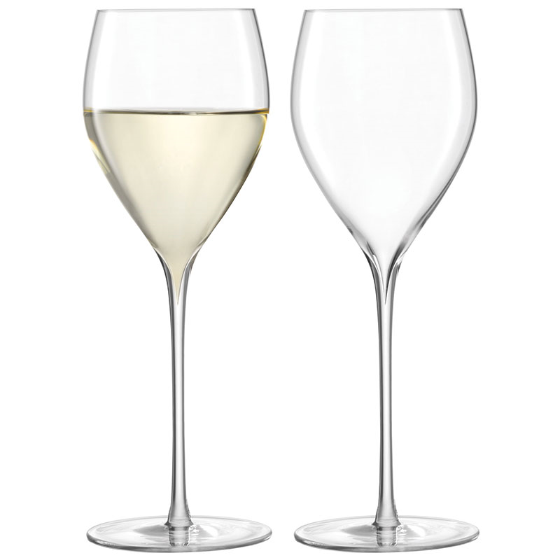 Savoy Set of 2 White Wine Glasses, 360ml, Clear-1