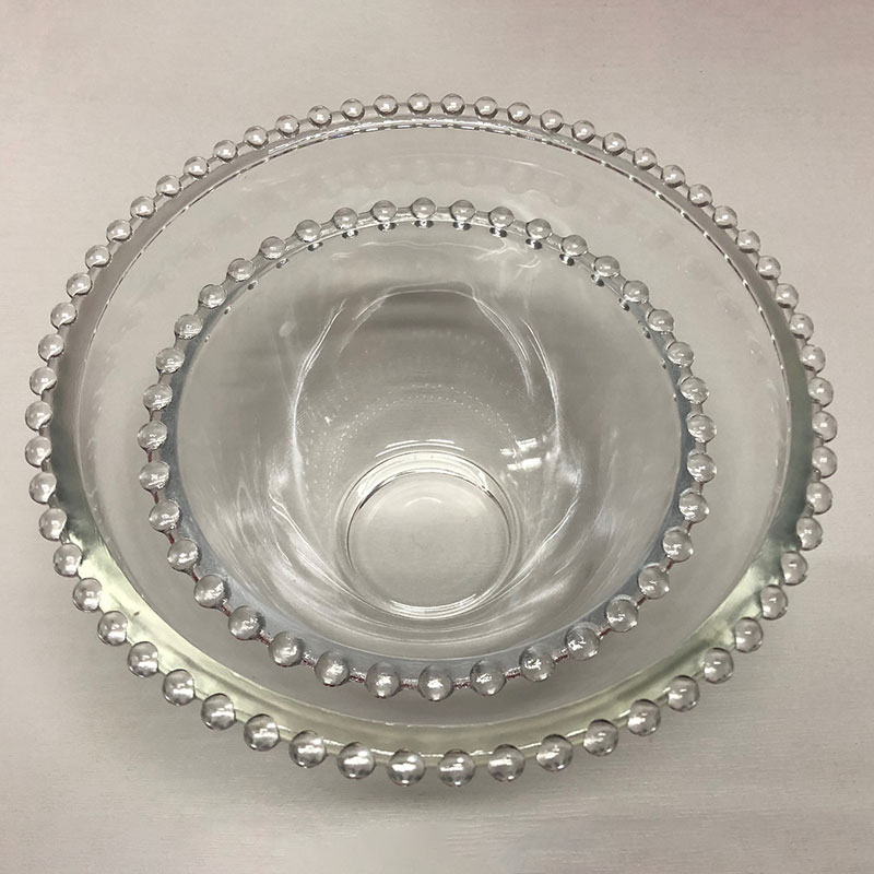 Pearl Glass Bowl, 16.5cm, Clear-1