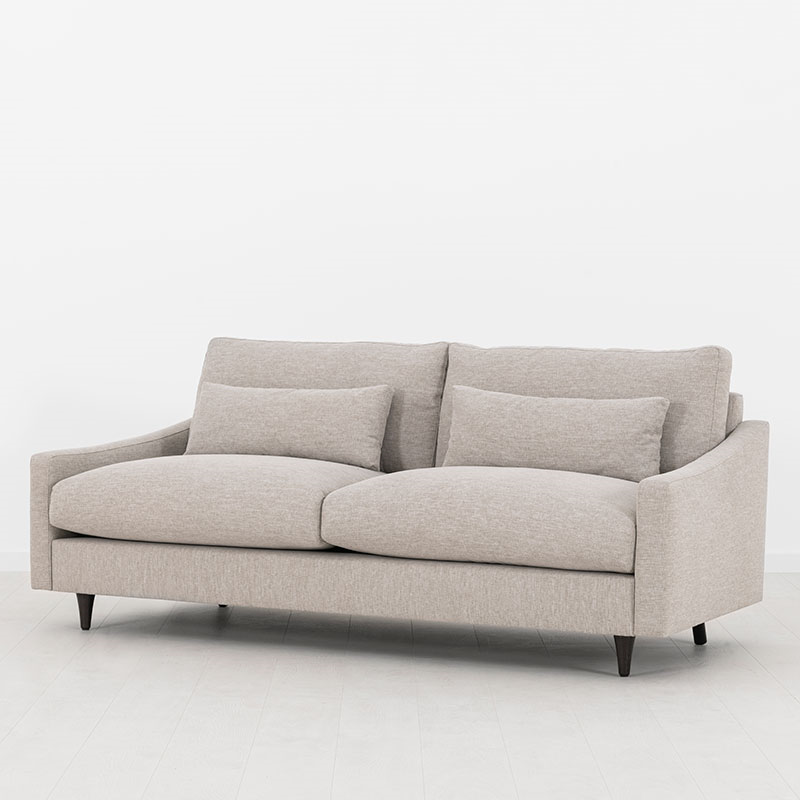 Model 07 Linen 3 Seater Sofa, Pumice-1