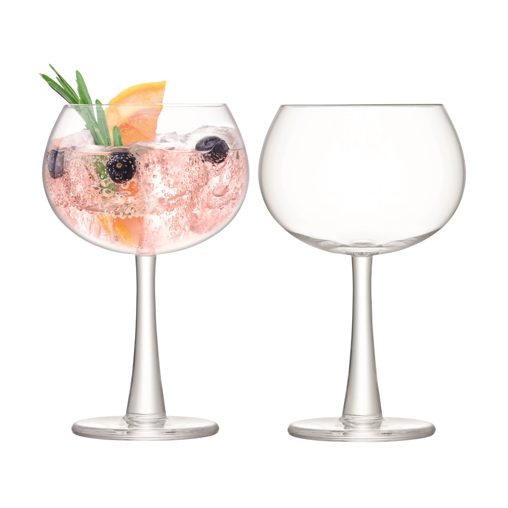 Gin Pair of balloon glasses, 420ml, clear-0