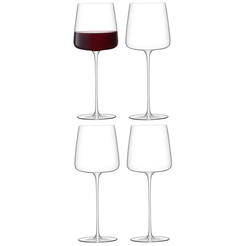 Metropolitan Set of 4 Grand Cru  Red Wine Glasses, 680ml, Clear-1