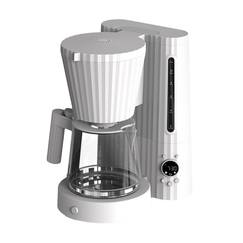 Plisse Filter Coffee Machine, 1.5L, White-0