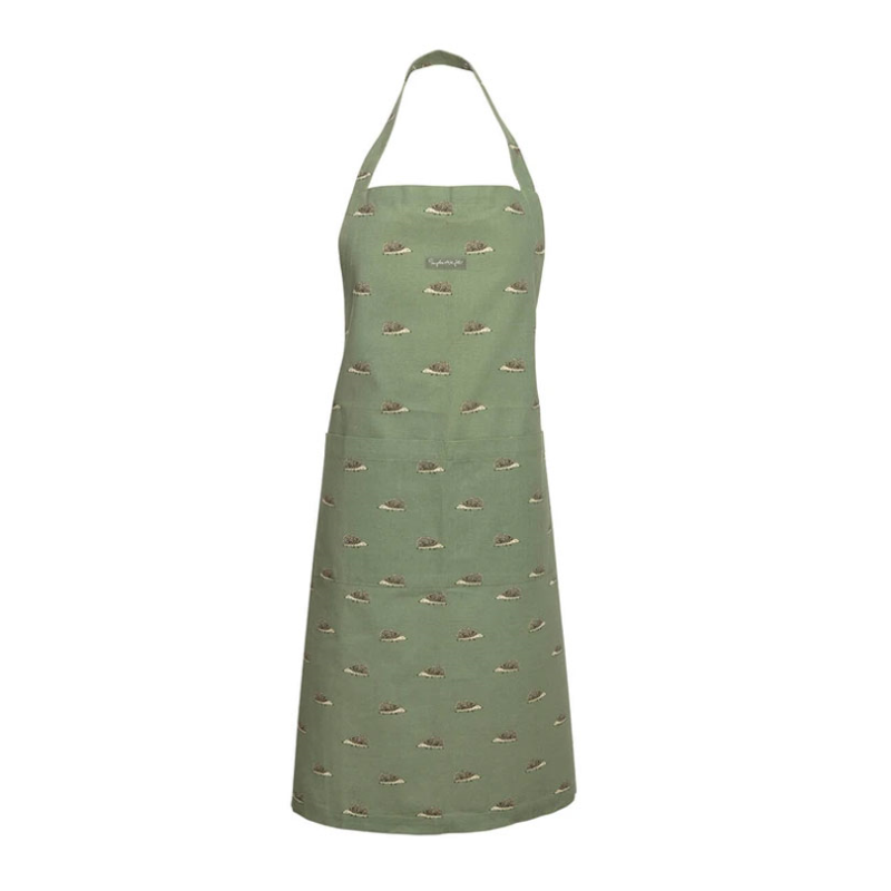 Hedgehogs Adult Apron, 72 x 90cm, Green-0