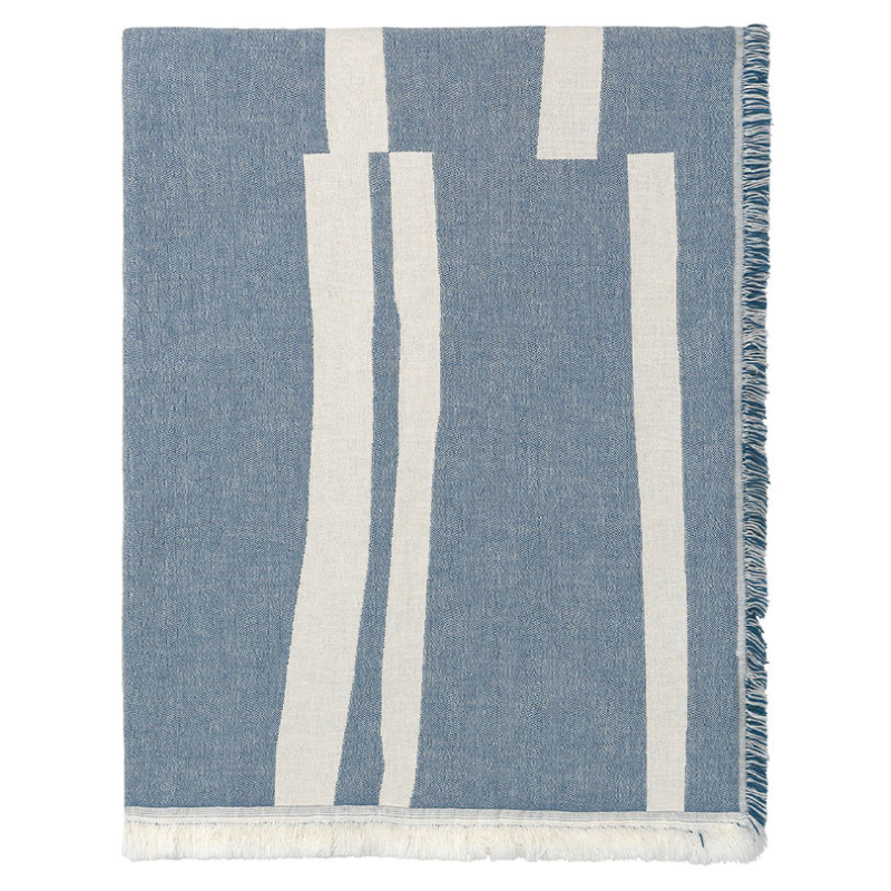 Lyme Grass Throw, H180cm x W130cm, Blue-0