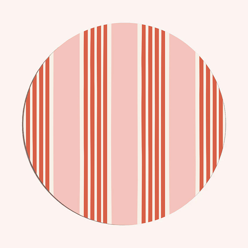 Amalfi Stripes Set of 6 Placemats, D29cm, Multi-8