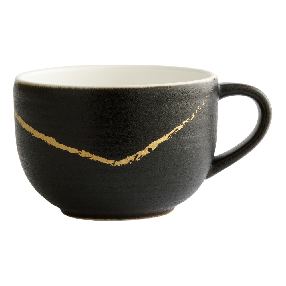 Sketch - Charcoal Teacup - urban, 8.5cl, Black/Gold-0