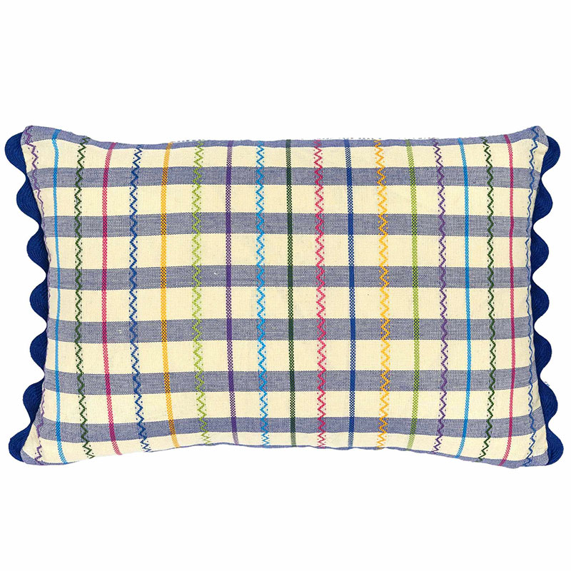 Ginny Cushion, 35 x 50cm, Blue-1