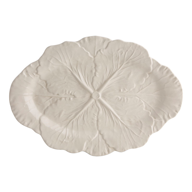 Cabbage Platter, 37.5cm, Beige-0