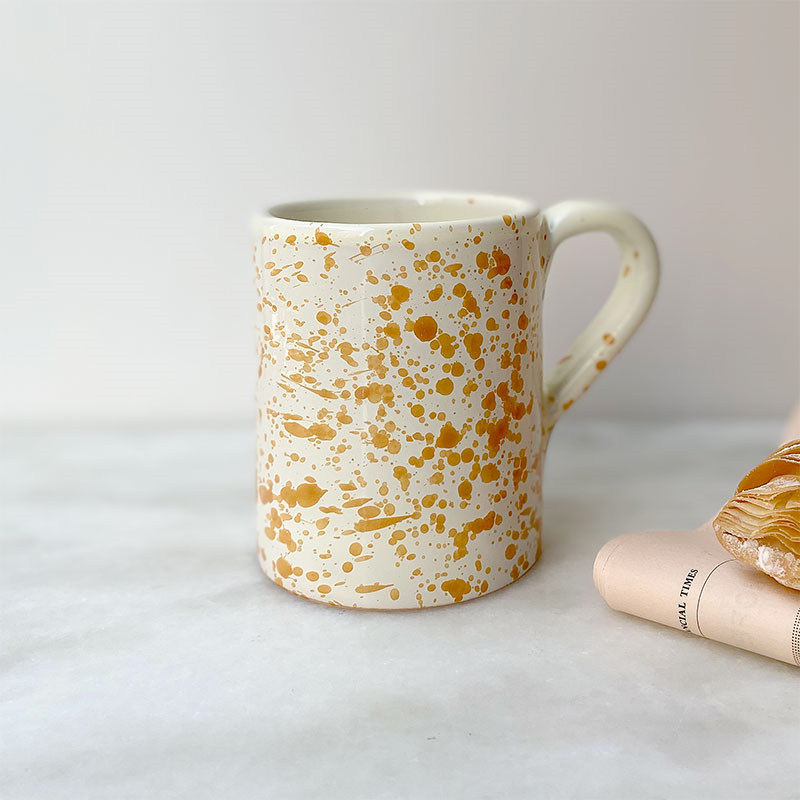 Splatter Mug, H10cm, Burnt Orange-1