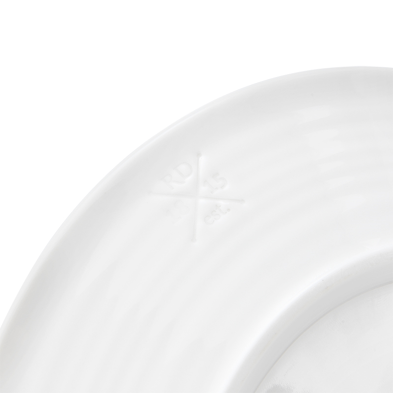 Pure Side Plates Set of 4, D23cm, White-3