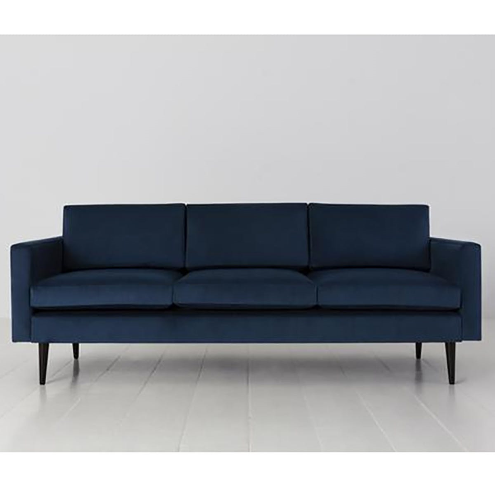 Model 01 3 Seater Velvet Sofa, Teal-3