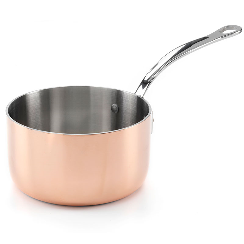 Induction Saucepan with Lid, 16cm, Copper-1