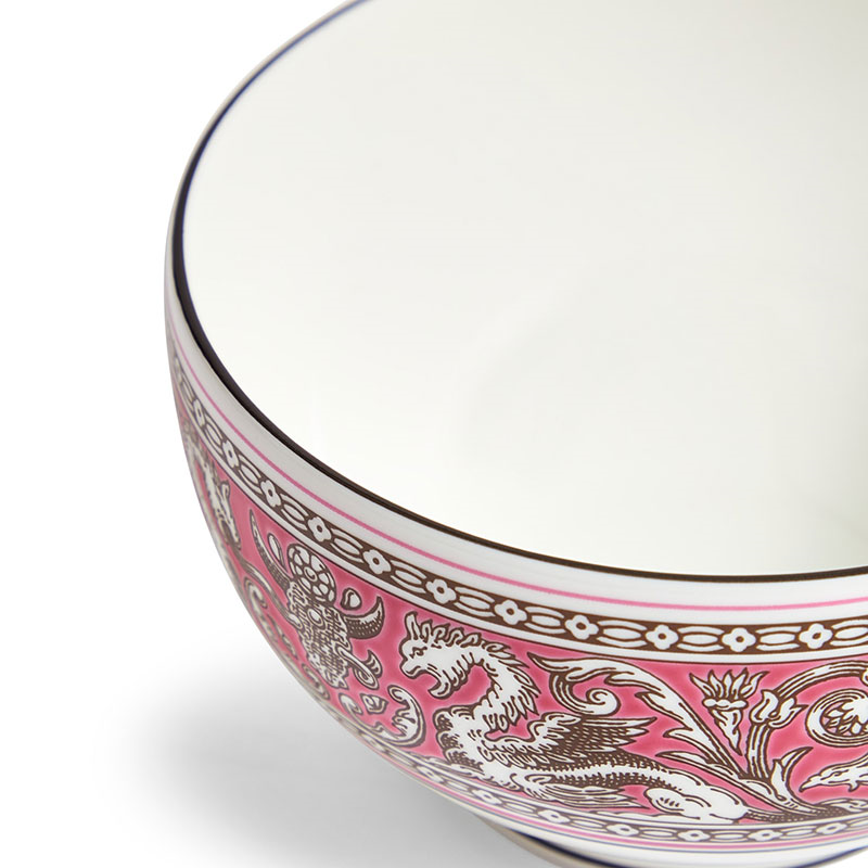 Florentine Rice Bowl, D10.5cm, Fuchsia-1