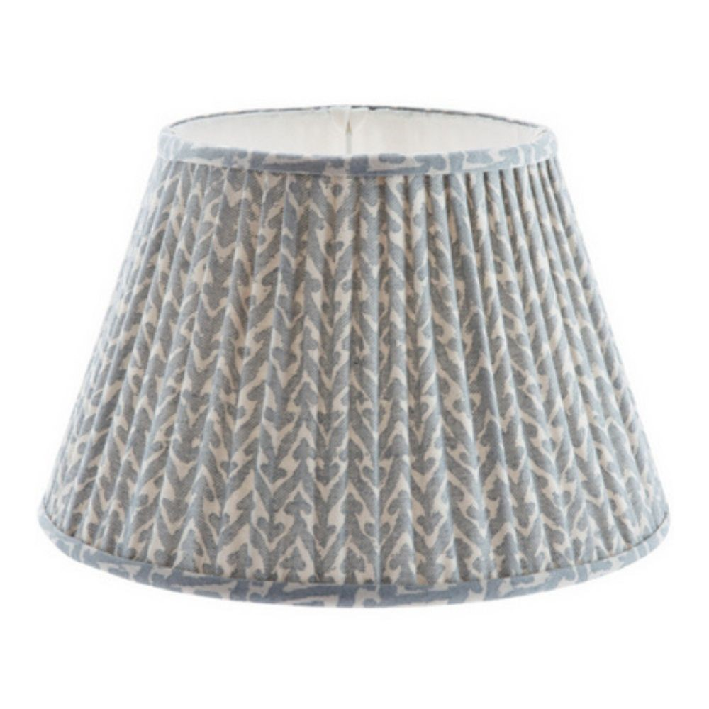 Light Blue Rabanna, 30cm Lampshade, Gathered Bedwyn-0