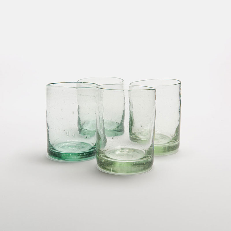 Zomi Set of 4 Tumblers, H10.5cm, Clear-0