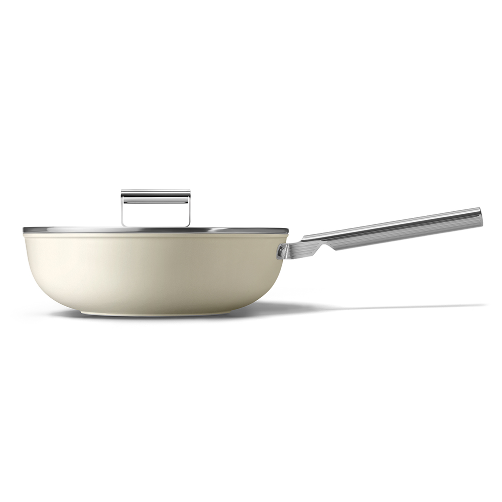 Wok, 30cm, Cream-8