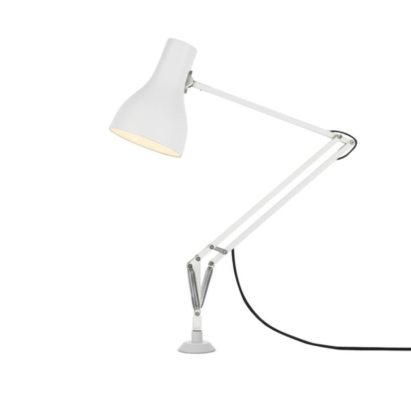 Type 75 Lamp with Desk Insert, Alpine White-0