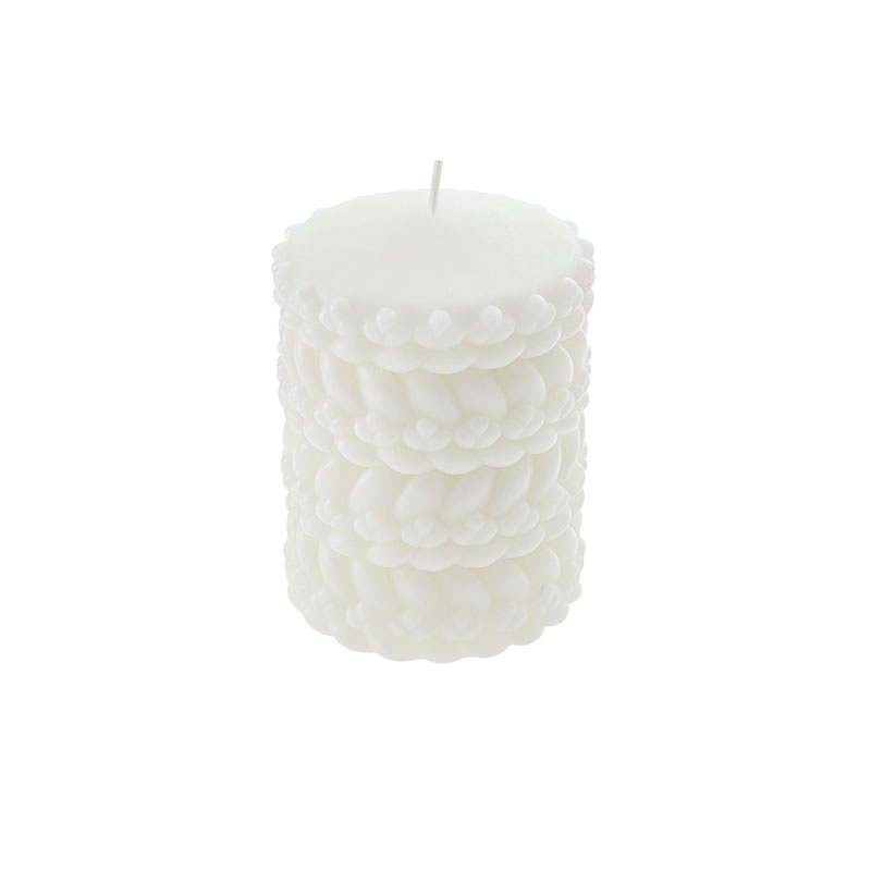 Babylone Candle, H10 x D8cm, Ivory-3