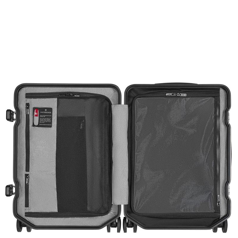 Lexicon Framed Series Frequent Flyer Hardside Carry-On, 23 x 35 x 55cm, Titanium-4