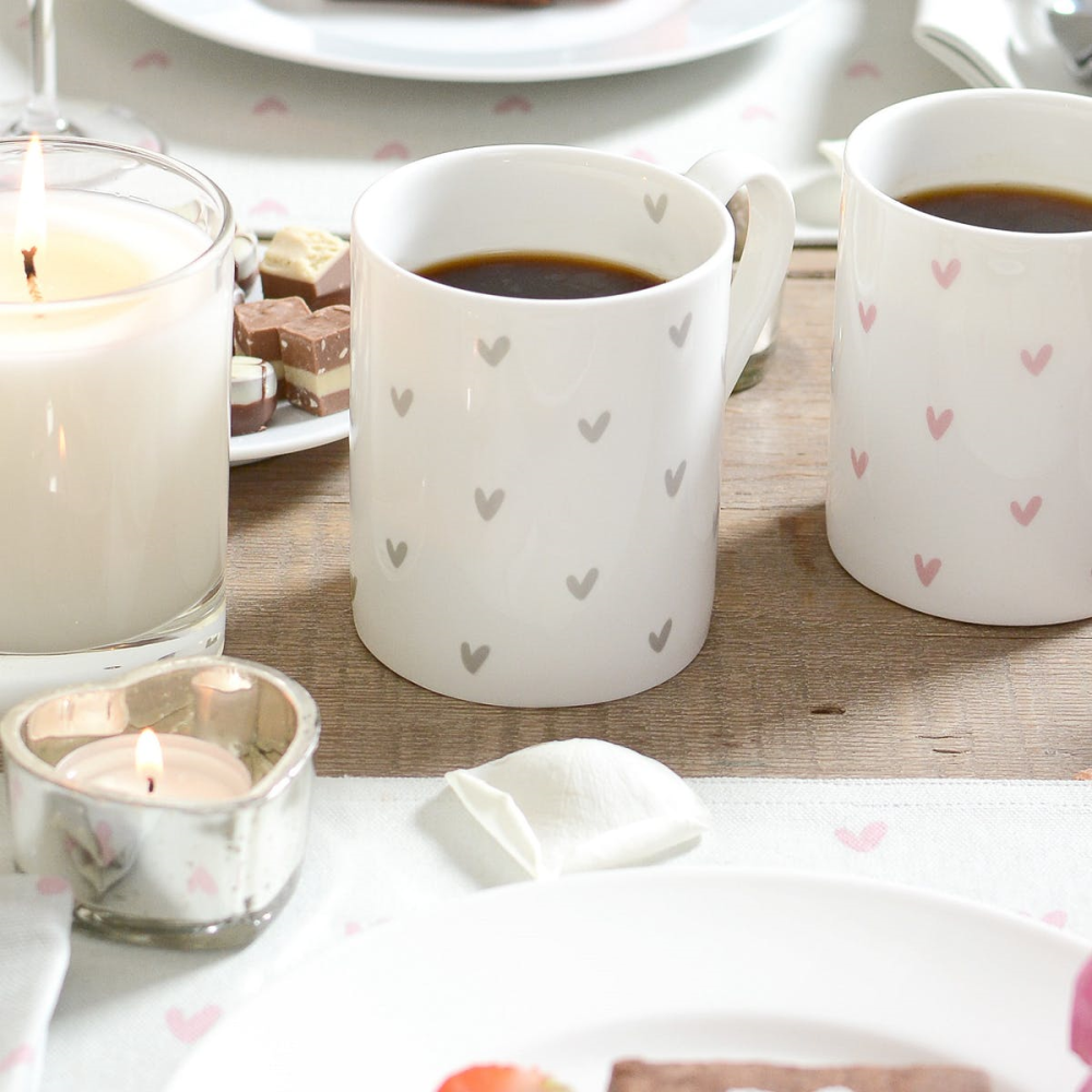 Pink Hearts Mug, 275ml-1