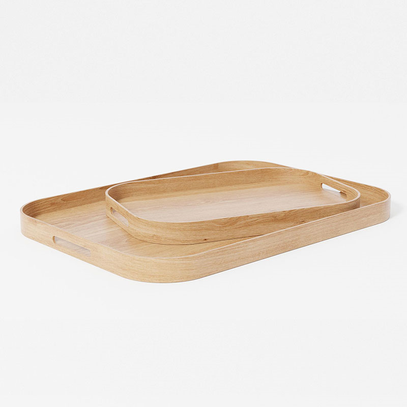 Bellhop 402 Rectangular Tray, Oak-5