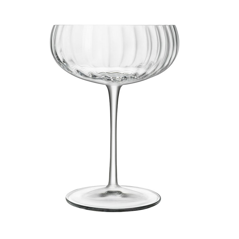 Optica Set of 4 Champagne Glasses, 300ml, Clear-1