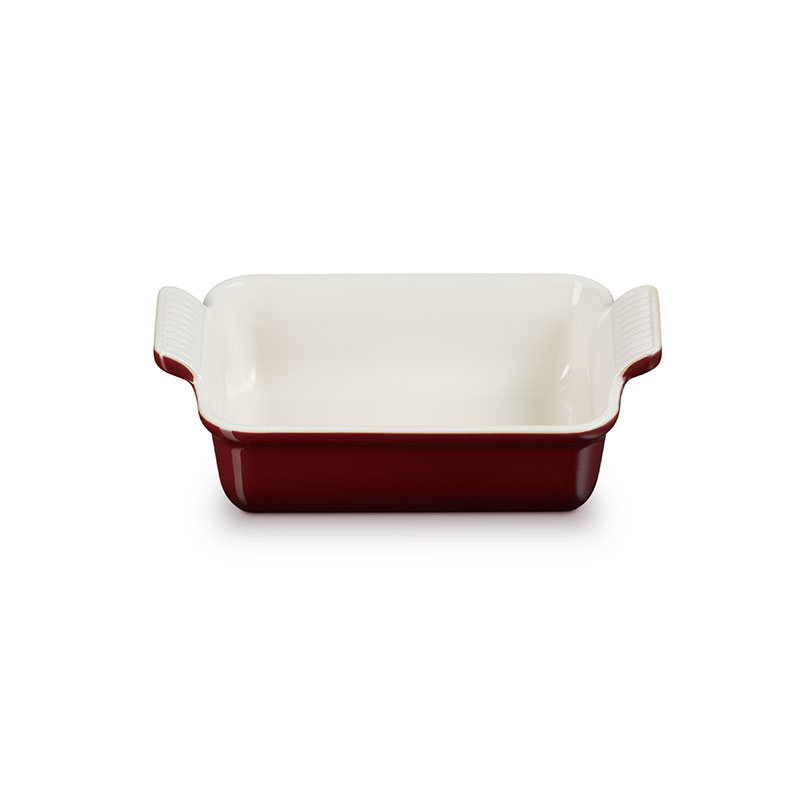 Stoneware Heritage Rectangular Dish, 19cm, Garnet-1