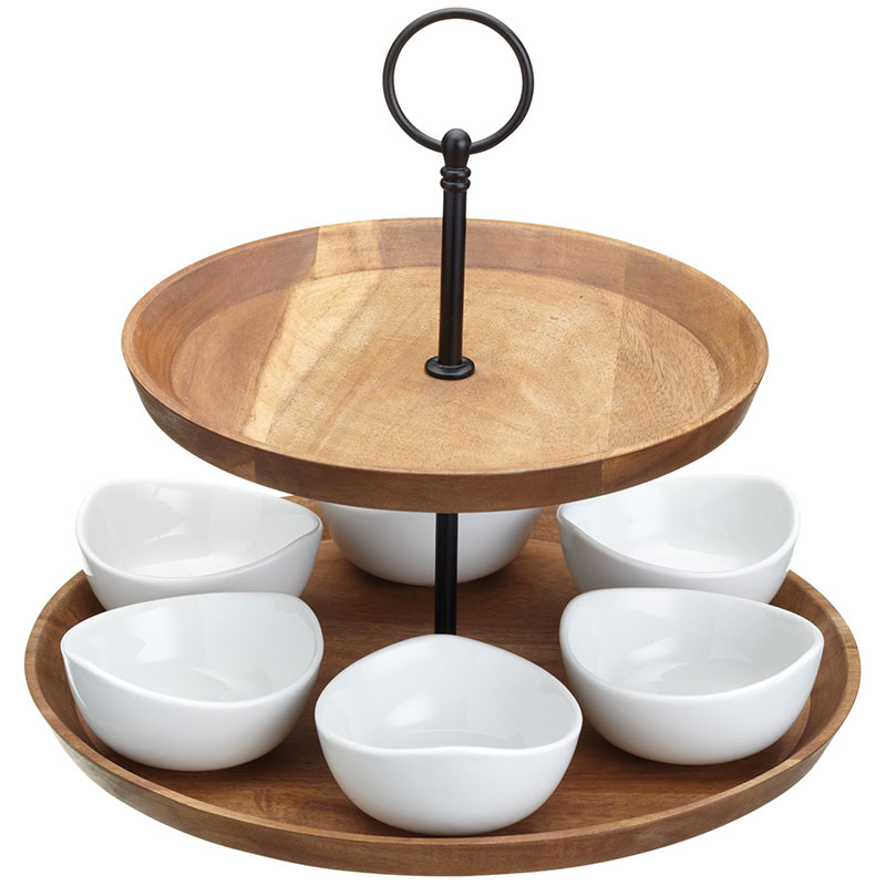 2 tier serving set, 25 x 24cm-1