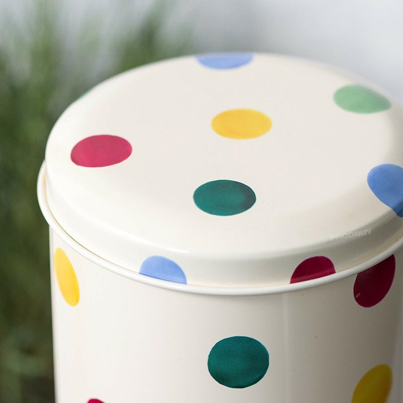 Polka Dot Extra Tall Tin, 10cm x 30cm-2