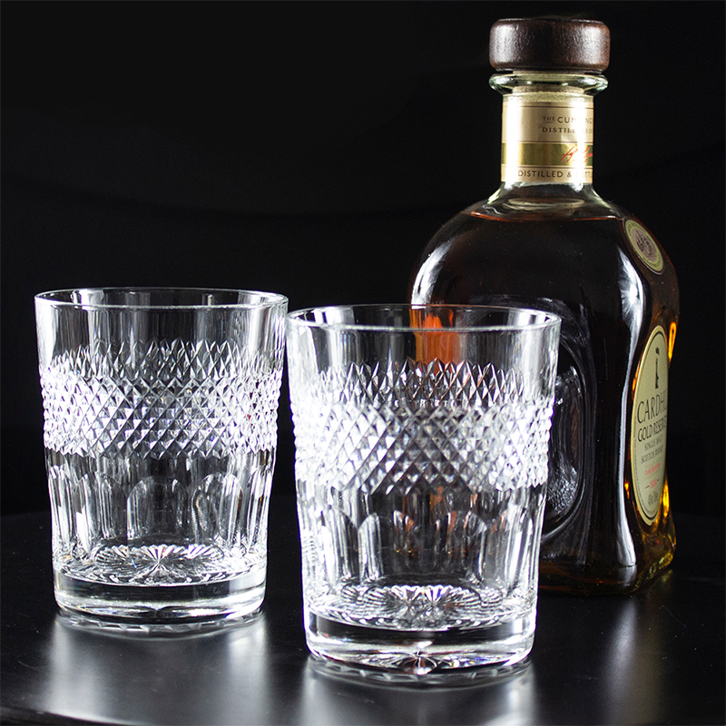 Diamonds Set of 2 Tumblers, 380ml, Clear-0