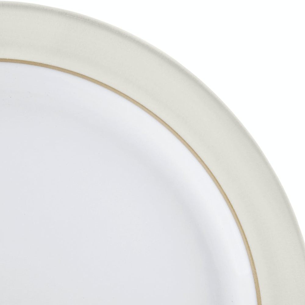 Natural Canvas Dinner plate, 27 x 2.5cm-1