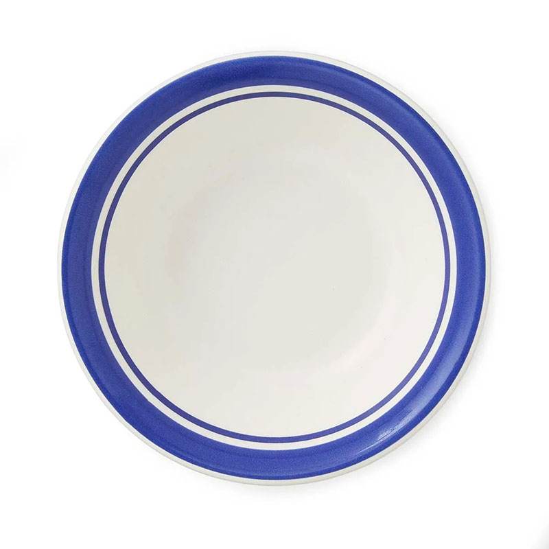 Potter's Stripe Set of 4 Bowls, D13cm, Blue-5