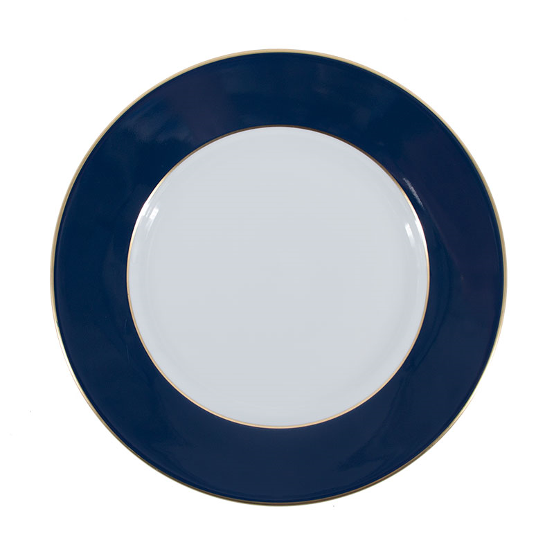 Sous Le Soleil Dinner Plate, D27.5cm, Matt Gold Classic Night Blue-0