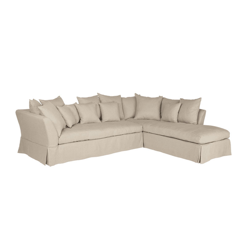 Lamorna Corner sofa, W307 x D223 x H95cm, Natural-3