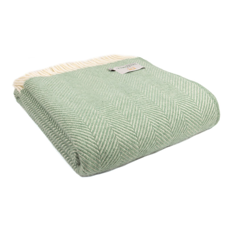 Fishbone Throw, 150 x 183cm, Seagreen-0