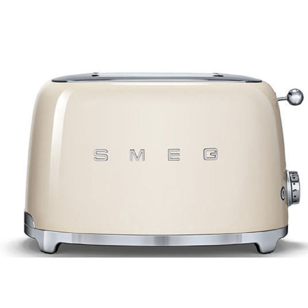 50's Retro 2 slice toaster, Cream-0