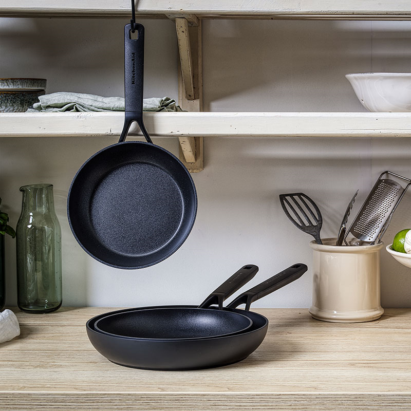 Classic Forged - Ceramic Non-Stick Frying Pan Set, 20cm, 24cm & 28cm, Black-6