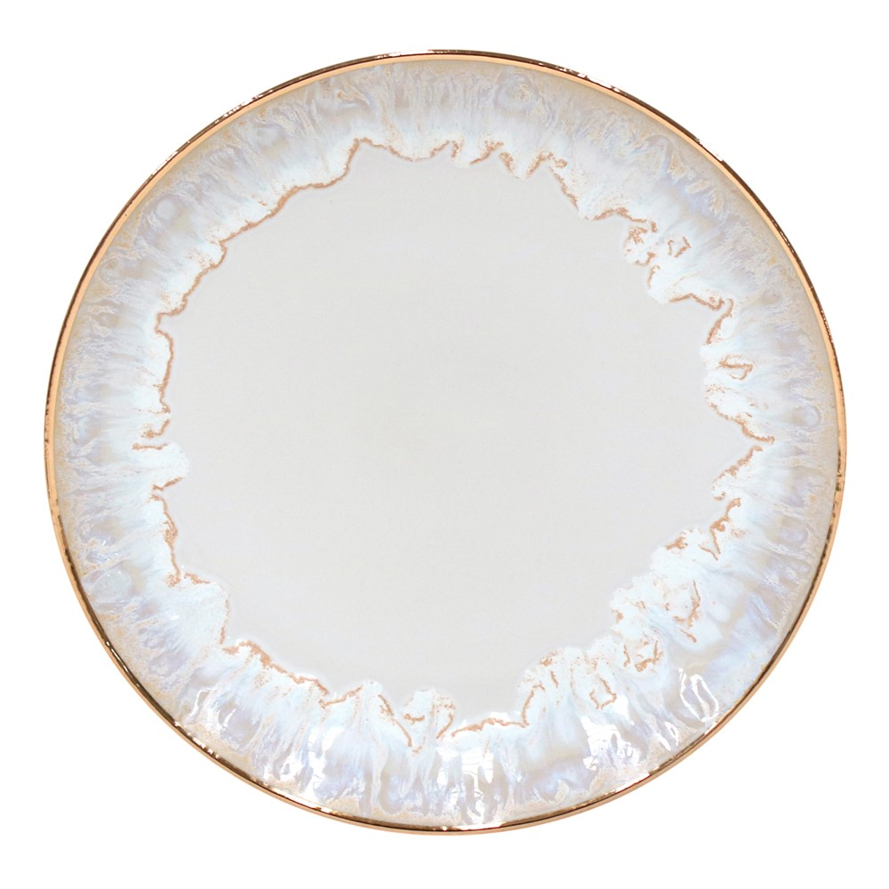 Taormina Set of 6 salad plates, 22cm, White/Gold-1