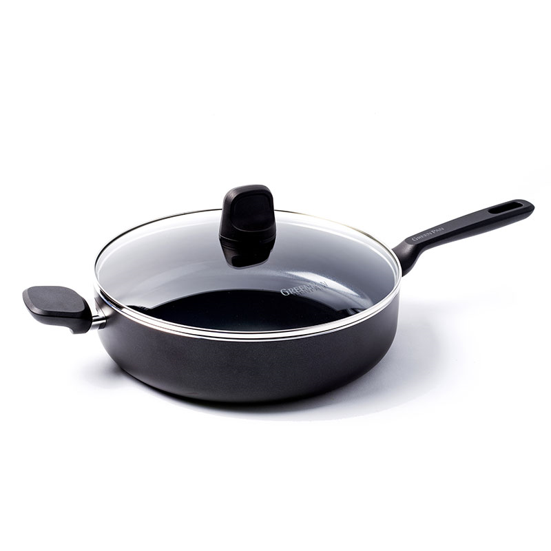 Memphis Non-Stick Saute Pan, 28cm, Black-0