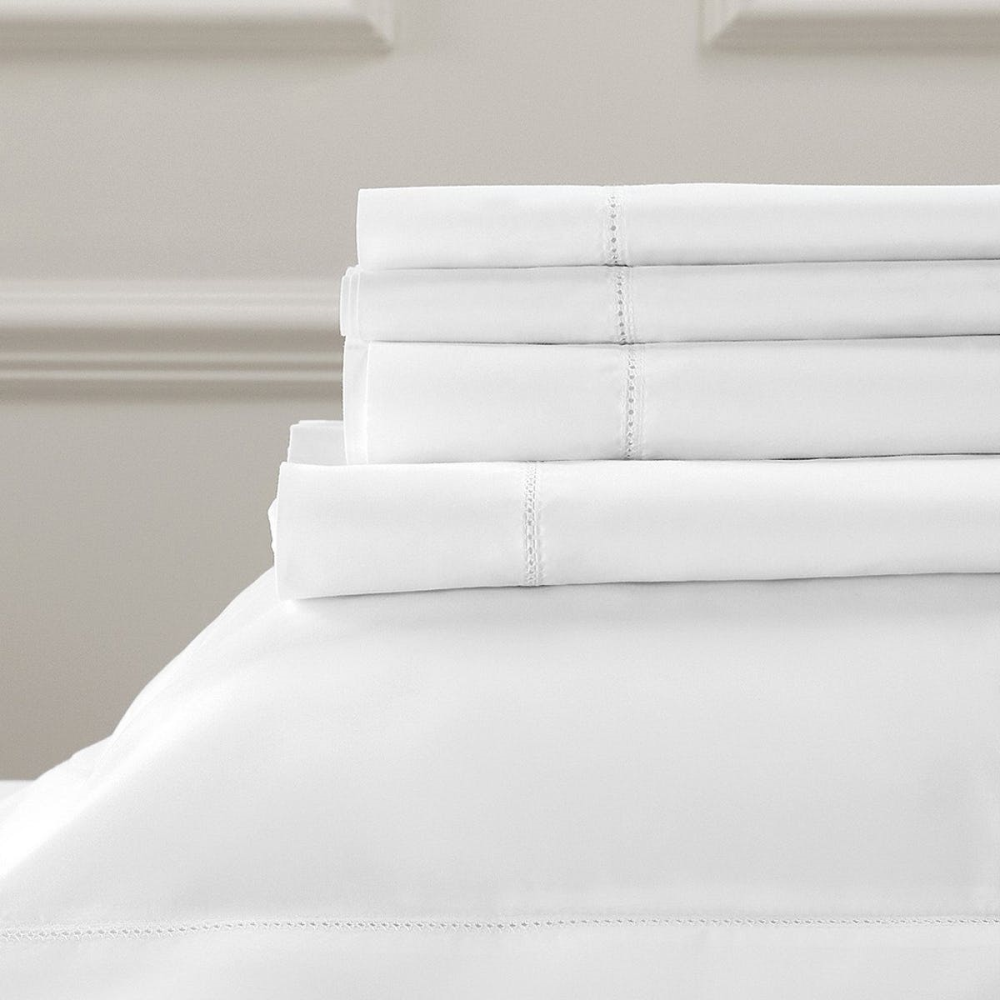 Pimlico - 720 Thread Count Egyptian Cotton King flat sheet, W275 x L275cm, White-0