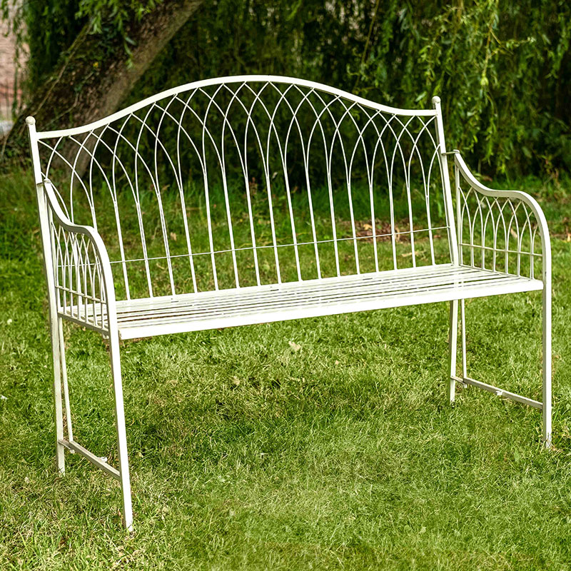 Hampton Bench, Cream-0