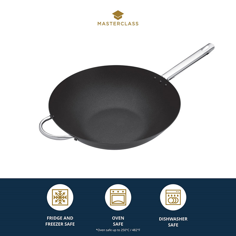 Professional heavy duty non-stick wok, 35.5cm / 14"-1