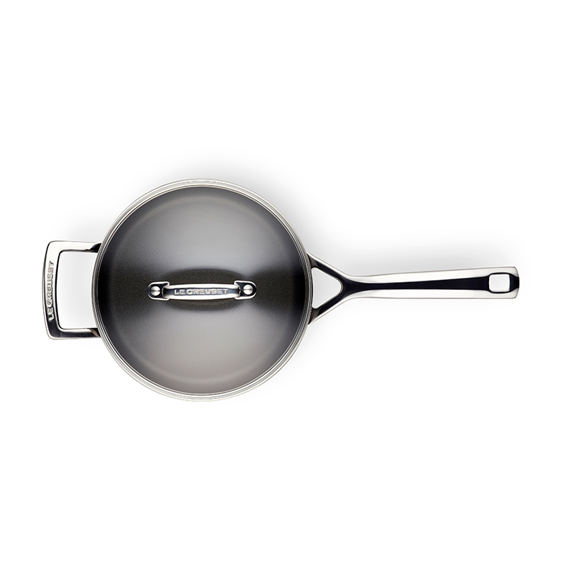 Toughened Non-Stick Saucepan With Lid - 20cm-2