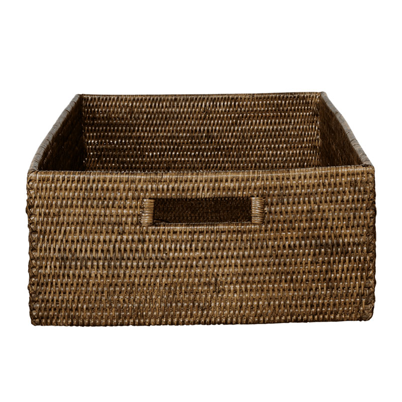 Rattan Shelf basket, 45 x 33 x 15cm, Brown-3