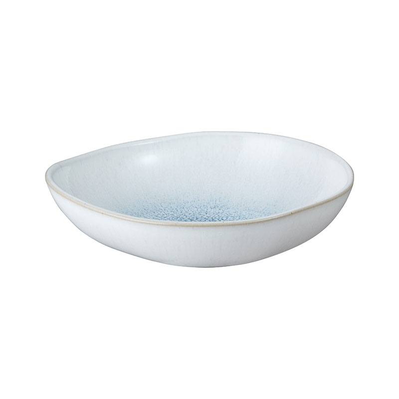 Kiln Blue Medium Organic Dish, L19 x W18cm-0