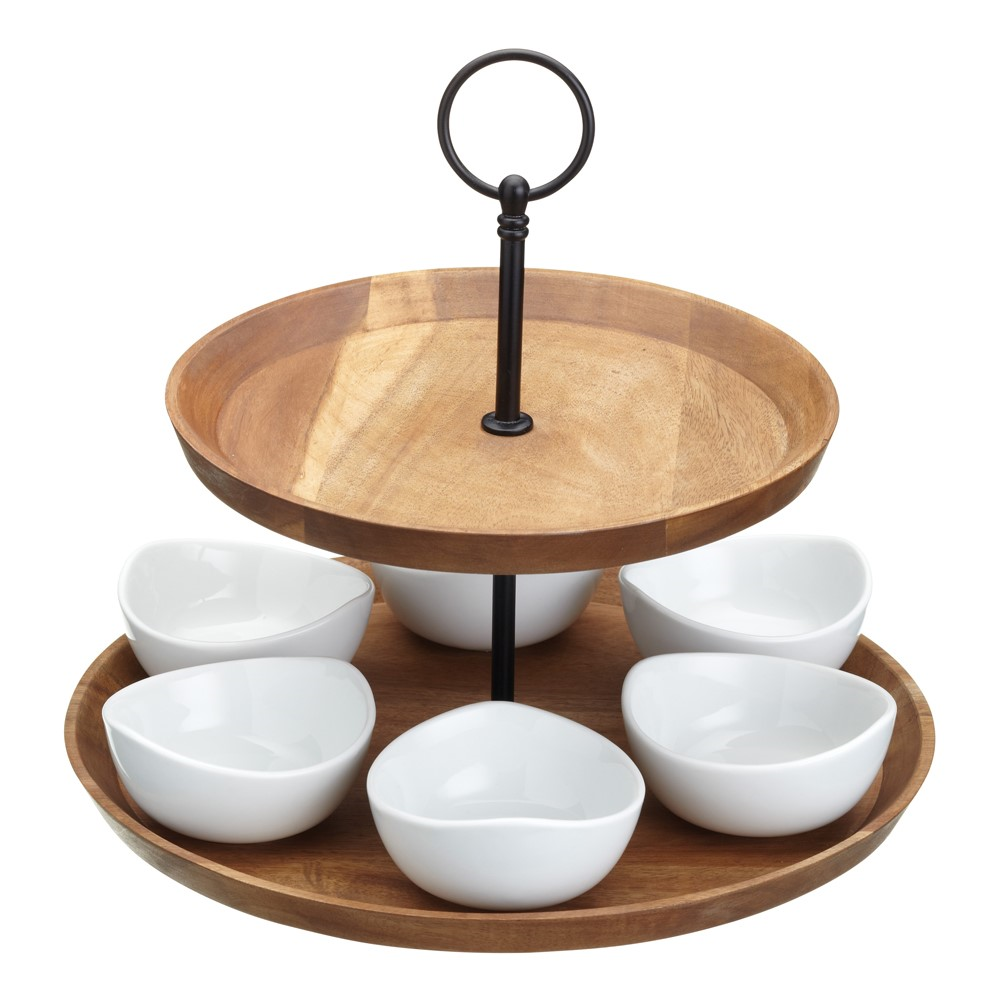 2 tier serving set, 25 x 24cm-0