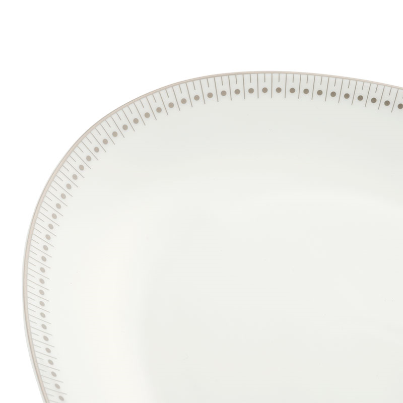 Malmaison Impériale Oval Platter, L38cm, Platinum-2