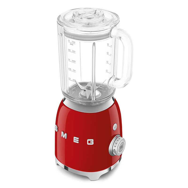 50's Style Jug Blender, 1.5L, Red-3