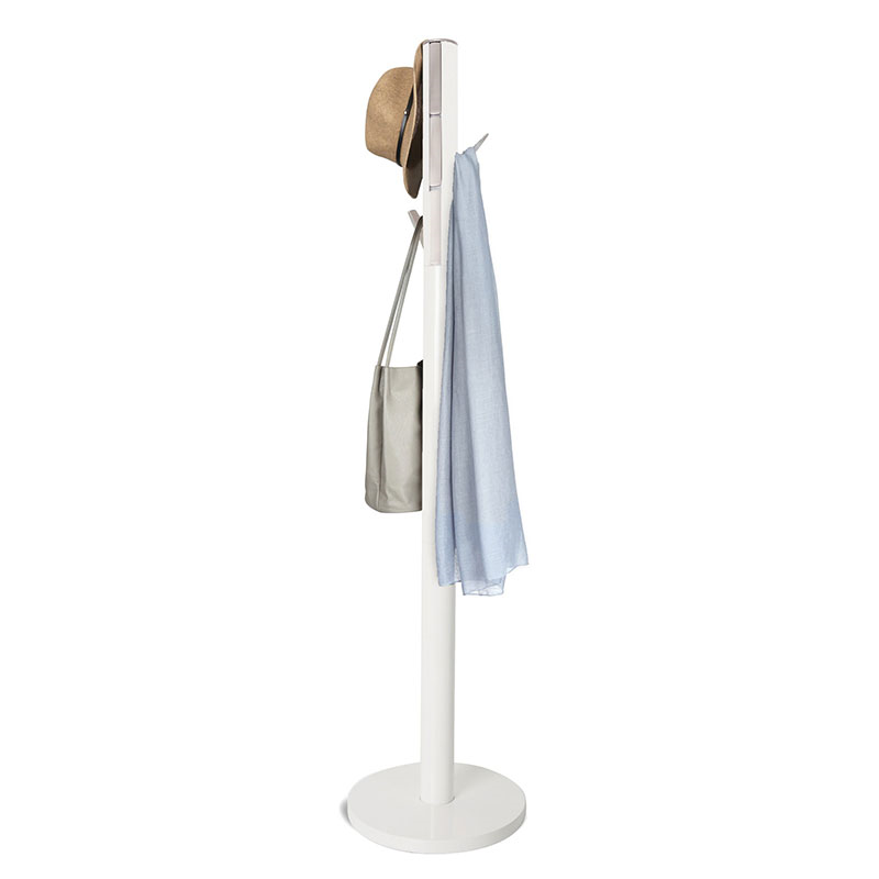 Flapper Coat Rack, H168cm, White-1