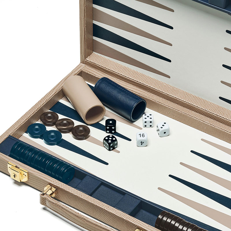 Backgammon Set, L38 x W23cm, Latte-4